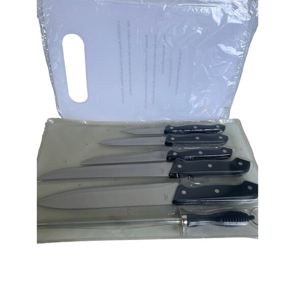 KüchenStolz 6-Piece Knife Set With Cutting Board & Sharpener New Homemaker Gift - Picture 3 of 5